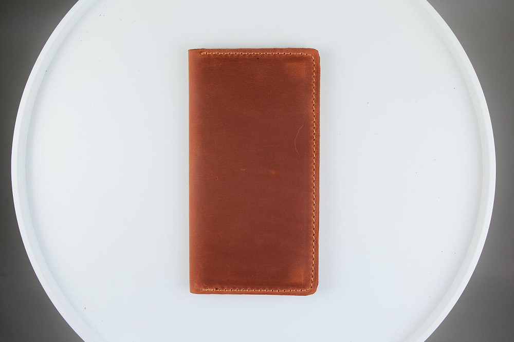 Чоловіче портмоне із натуральної шкіри Crazy Horse SH007 (Світло-коричневий) Суми - фото 6