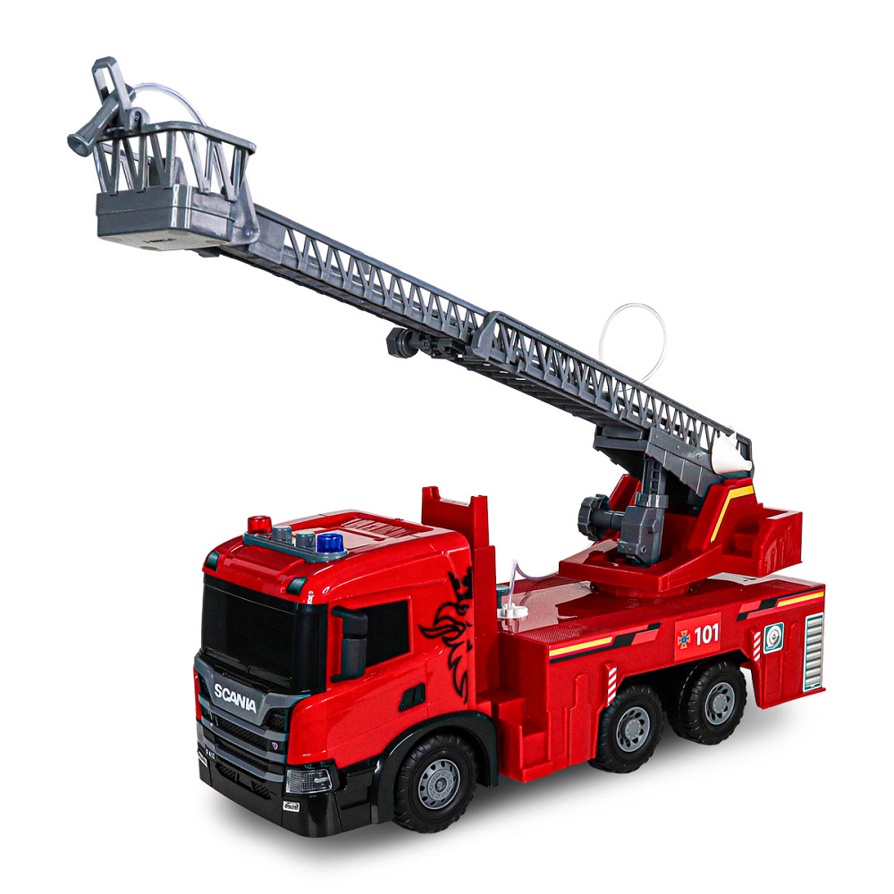 Автомодель серії Super Big Truck – Пожежна машина Scania (світло, звук, функ. води) Днепр - изображение 12