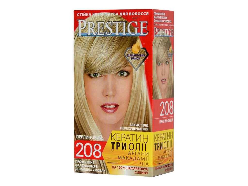 Крем-фарба №208 Перловий блондин Перлинний блонд ТМ PRESTIGE Київ - фото 1