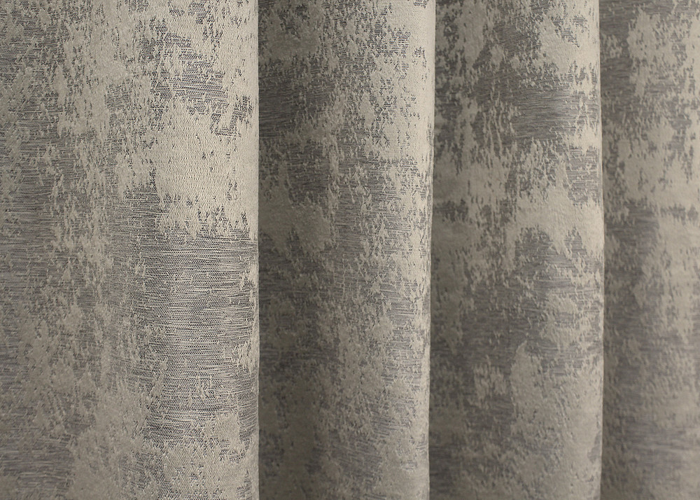 Комплект коротких штор VR-Textil Жакард Sultan XO № 1144ш Кавово-сірий 130х170 см 2 шт (35-0210) Київ - фото 7