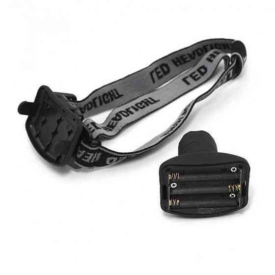 Тактичний налобний ліхтар із зумом BIGEM BM-005 дальністю 100м на батарейках, три режими роботи Кам'янець-Подільський