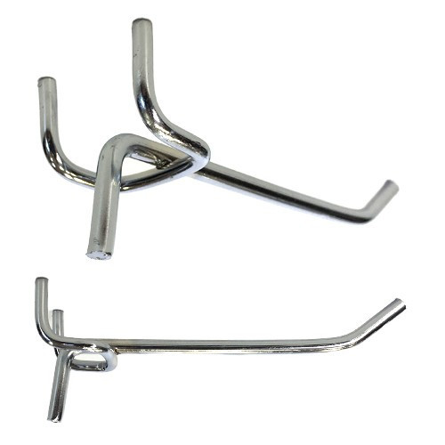 Гачок хромований ключка для сітки 5 шт Київ - фото 1