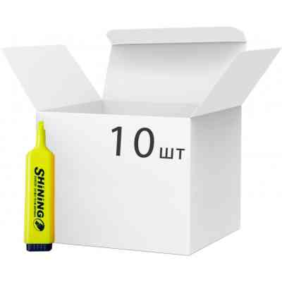 Маркер Baoke текстовый, 2-4 мм Shining желтый, 10 шт (MARK-TXT-BAO4904Y-10) Винница