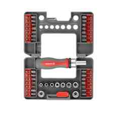 Отвертка с битами и головками 1/4