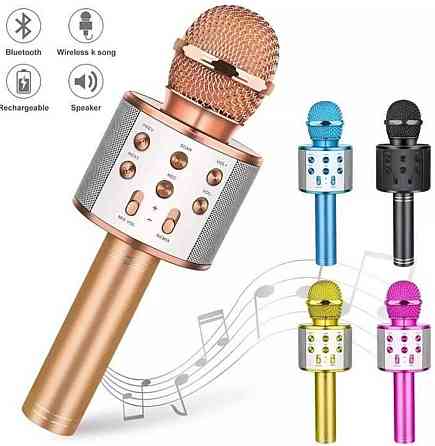 Беспроводной микрофон караоке bluetooth W-858 Микрофон Беспорный. Харьков