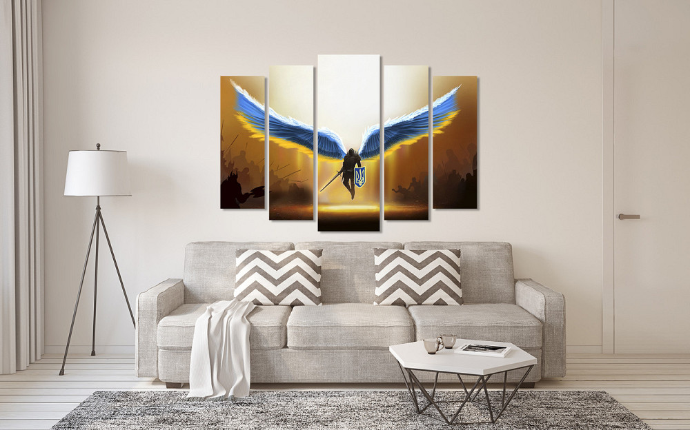 Модульна картина у вітальню/спальню Крила героя    LM011_5 110x160 см Київ - фото 2