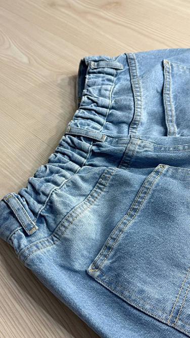 Джинсы женские Its Basic 4148-2 SKATER с резинкой на талии широкие голубые, голубой, 38, 38, 80 см, 105 см Киев - изображение 2