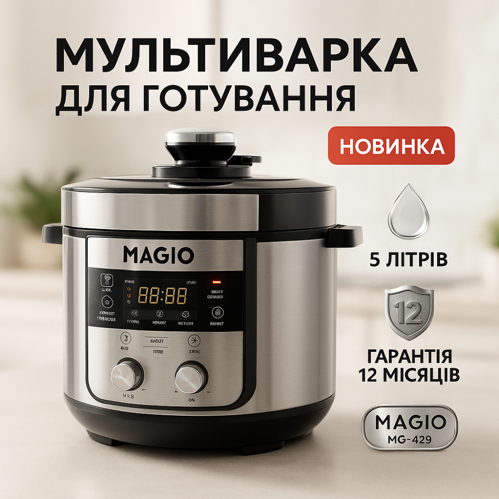 Бюджетная мультиварка MAGIO, Многофункциональная пароварка, Практичная мультиварка VU-90 Львов - изображение 13