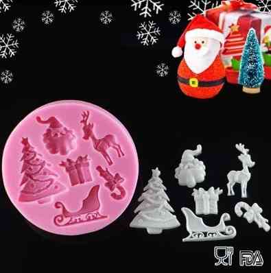 Молд новогодний силикон 75 мм розовый Киев