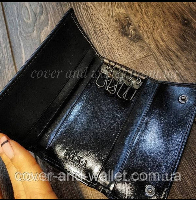 Ключница кошелек с карабинами под каждый ключ P.T.K Черный Киев - изображение 2