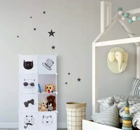 Модульна шафа-органайзер Leobert Kids для дитячих іграшок білий Київ