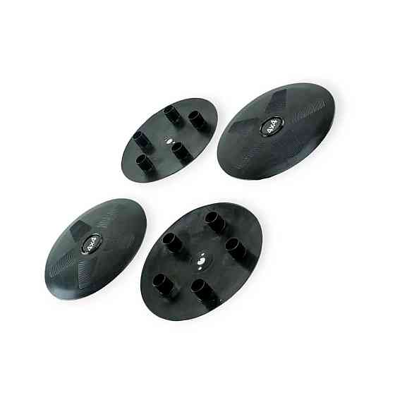 Ковпаки малі ВАЗ 2121 (на 5 болтів) чорні із силіконовою емблемою "4х4" (4шт) колісні Мукачево