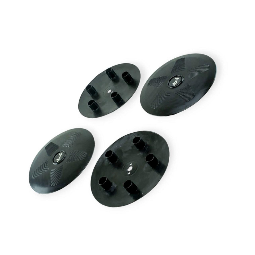 Ковпаки малі ВАЗ 2121 (на 5 болтів) чорні із силіконовою емблемою "4х4" (4шт) колісні Мукачево - фото 1