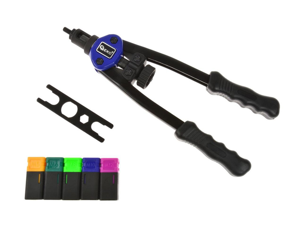 Заклепувач різьбовий дворучний premium "GEKO" з хромомолібденової сталі 330мм на заклепки М5-М12 Киев - изображение 1