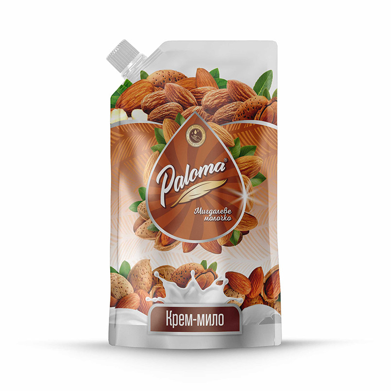Мыло жидкое Paloma Миндальное молочко дой-пак, 500мл Львов - изображение 1