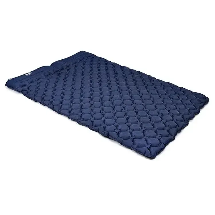 Матрас коврик надувной NMN-206 туристический с подушкой с чехлом 190 х 120 х 5 см Синий Коломия - фото 2