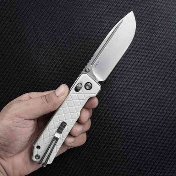Ніж складаний туристичний SRM Rubik 7228B-GT2 (8.7 см) 14C28N / G10 білий Київ