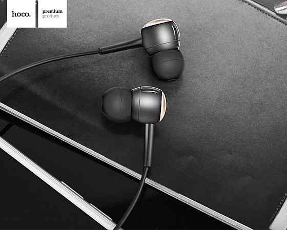 Навушники HOCO M19 Drumbeat universal earphone with mic Black Киев