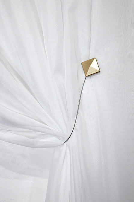 Магніти для штор і гардин (117м) Квадрат набір 2 шт Злотистий (81-028) Київ - фото 4