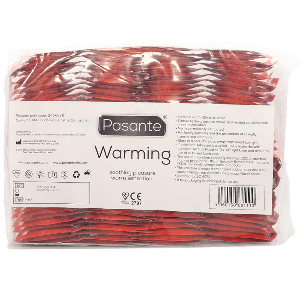 Презервативы Pasante Warming Condoms Bulk Packs 144 pcs Sex Aura Киев - изображение 1