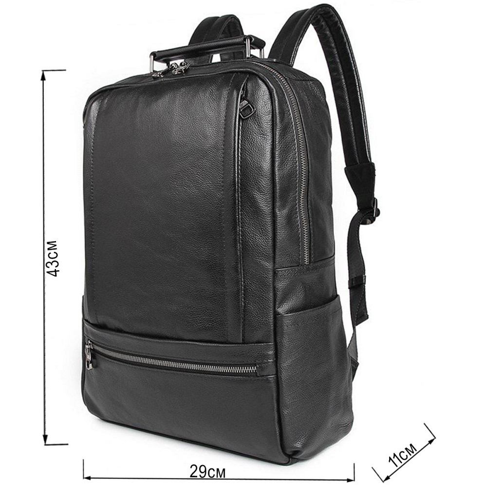 Рюкзак Vintage 14949 шкіряний Чорний Київ - фото 3