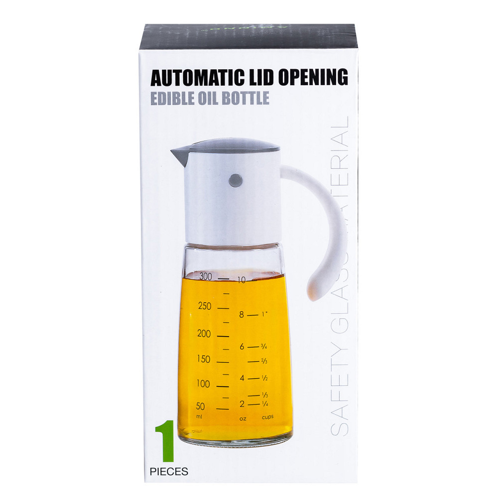 Пляшка дозатор для олії та оцту 300 мл з носиком і мірною шкалою Сірий HP16297W Коломия - фото 4