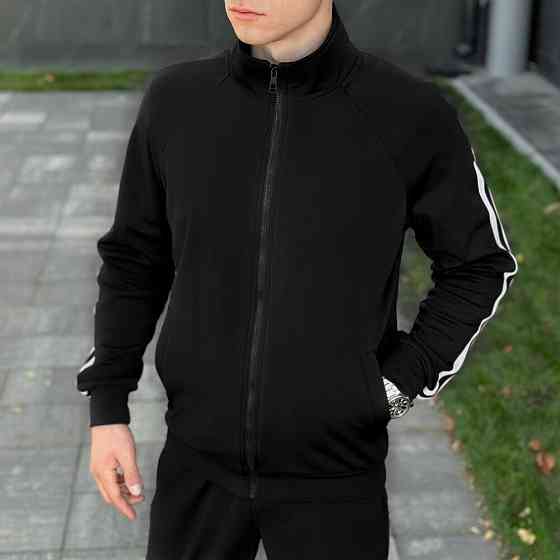 Чоловічий чорний спортивний костюм Pobedov Dollars. Комплект штани та кофта осінній Київ