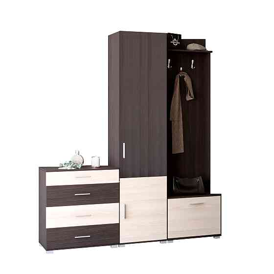 Передпокій Еверест Бриз-2 (3 елементи) венге + дуб молочний (DTM-2665) Львів