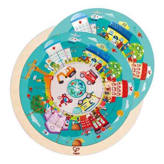 Дерев'яний пазл Hape Місто професій (E1624) Харків