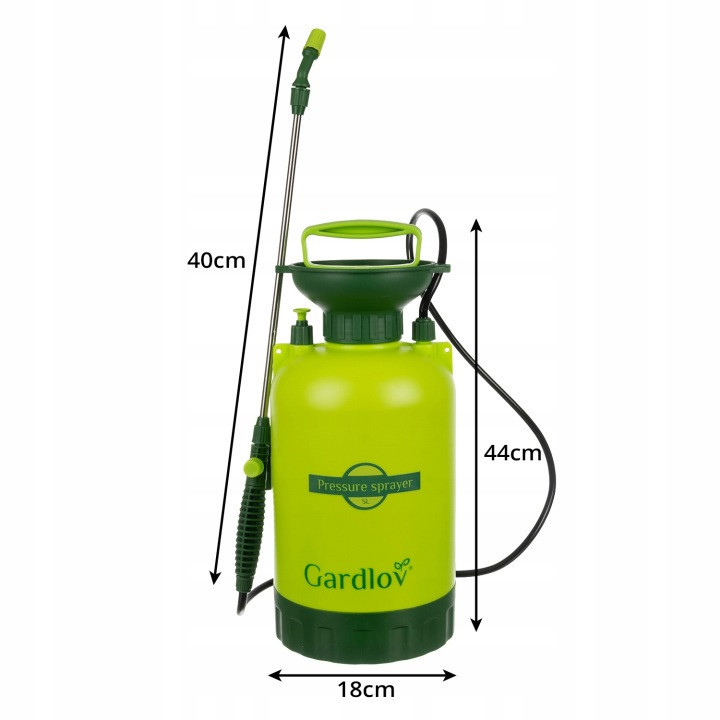 Садовый опрыскиватель ручной помповый 5 л ,шланг 150 см Gardlov (25581) Нововолынск - изображение 9