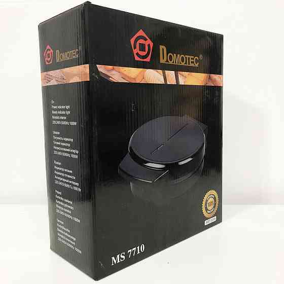 Мощная вафельница DOMOTEC, Вафельница для мягких вафель для изготовления тонких вафель NA-17 Львов