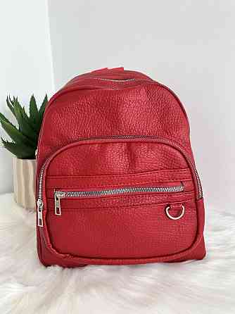 Рюкзак городской молодежный женский красный Киев