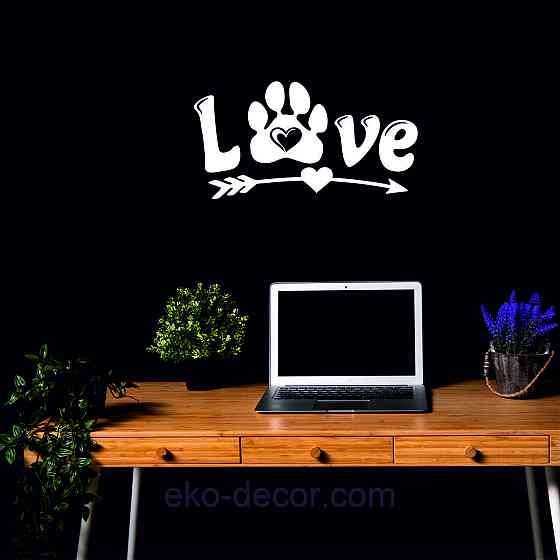 Декоративне настінне 3D Панно «LOVE » Декор на стіну з об'ємом Київ