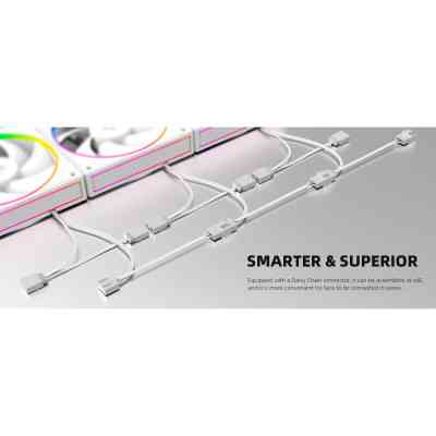 Кулер для корпуса ID-Cooling AF-127-ARGB-W Винница