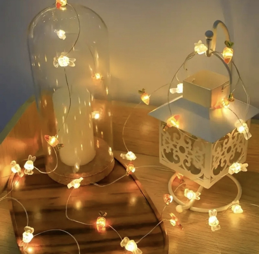 Гірлянда "Зайчики і морквинки" 1 м 10 led Сміла - фото 2