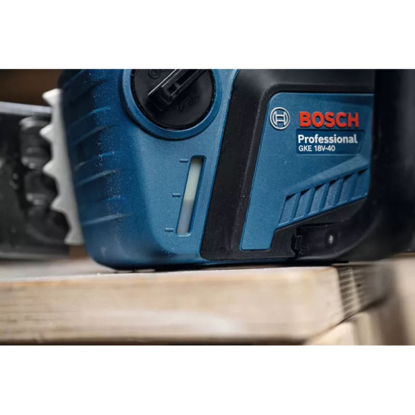 Професійна акумуляторна ланцюгова пила Bosch GKE 18V-40 Professional (без акб та з/п) Київ - фото 4