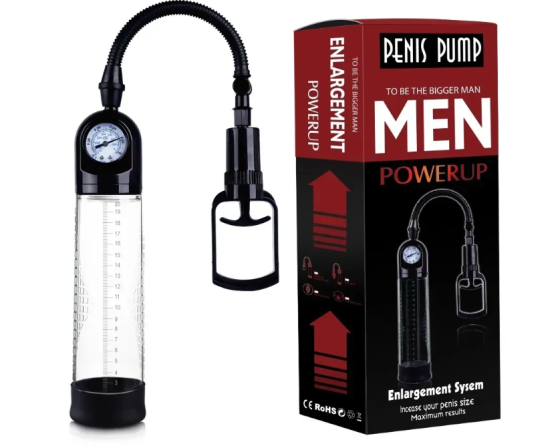 Вакуумна помпа з манометром CANWIN Penis Pump Men Powerup — P928 Sex Aura Київ