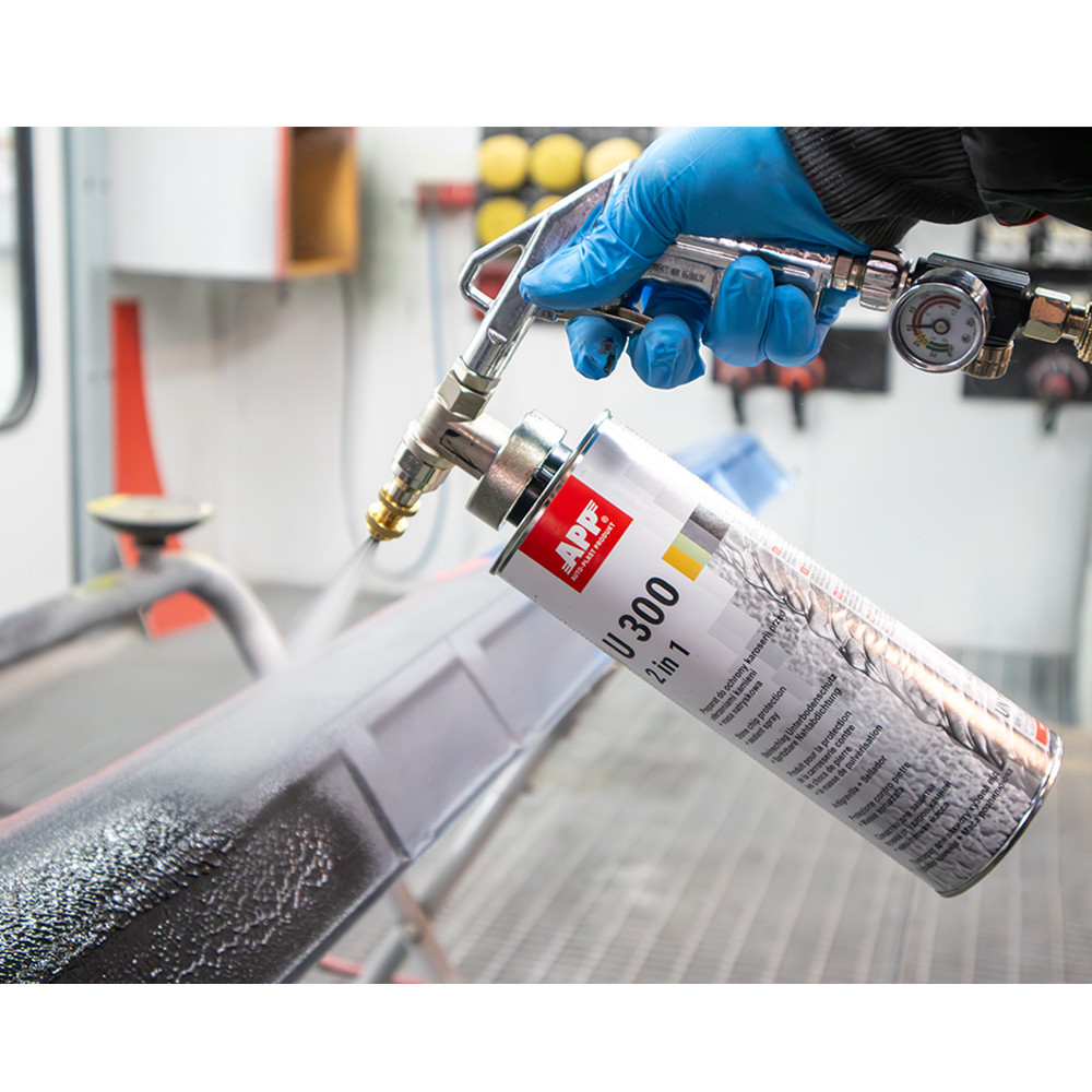 Антигравій під пістолет (баранек) U300 2в1 чорний 1кг APP, 050113 Винница - изображение 2