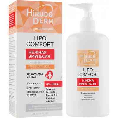 Крем для тіла Біокон Hirudo Derm Atopic Program Lipo Comfort 400 мл (4820160038127) Вінниця