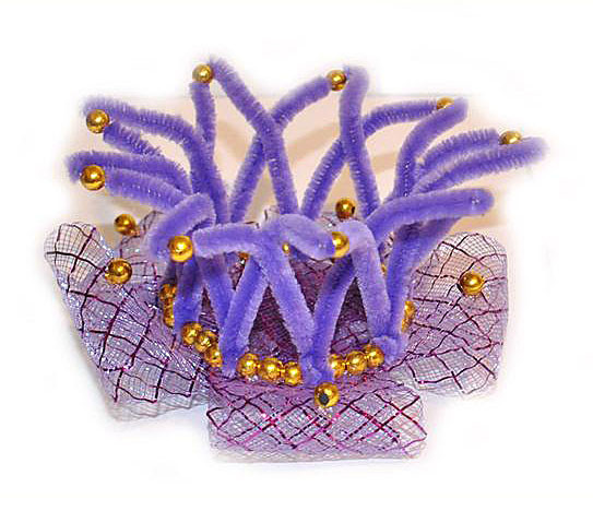 Заколка детская для девочки Корона фиолетовая Киев - изображение 1