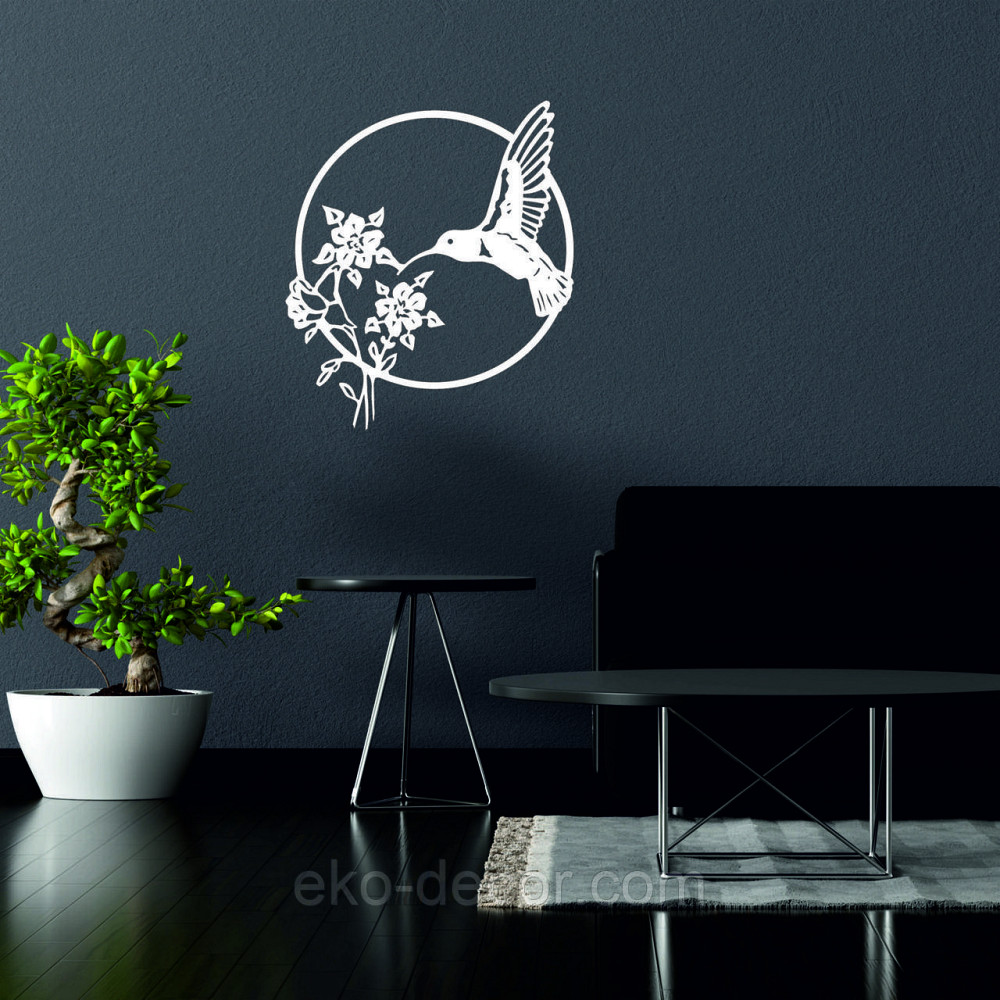 Декоративне настінне 3D Панно «Колибри» Декор на стіну з об'ємом Київ - фото 2