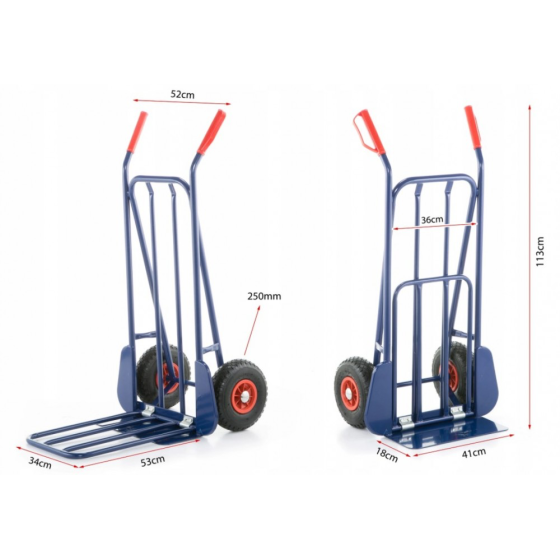 Тележка грузовая ручная складная Siker HT1826 до 280 кг, стальной Киев