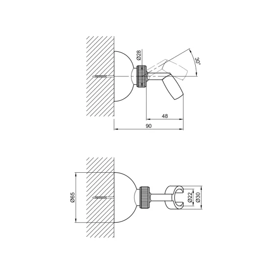 Тримач для лійки Lidz Niagara 111 LDNIA111CRM29476 Chrome Київ