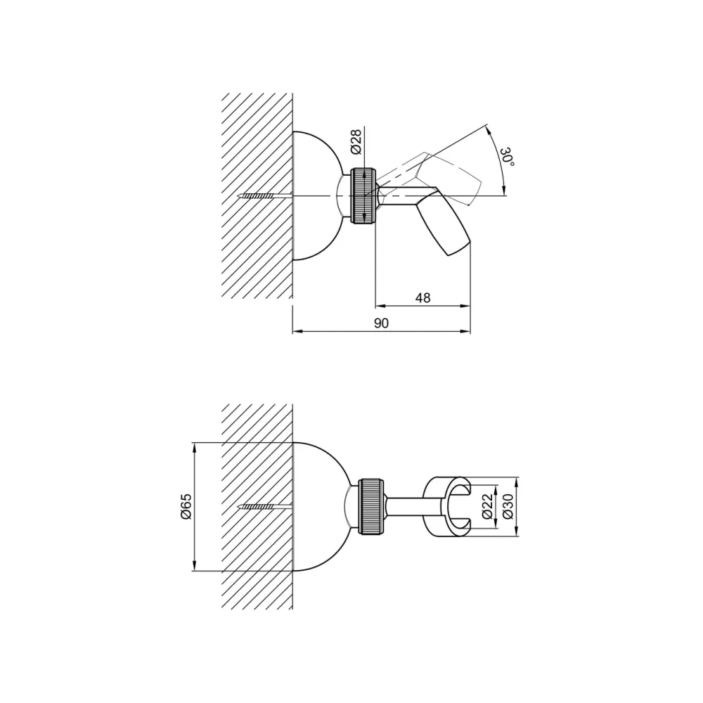 Держатель для лейки Lidz Niagara 111 LDNIA111CRM29476 Chrome Киев - изображение 5