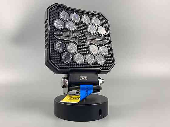 Фара LED квадратна 16 Led chip 12/24V. Широкий промінь + DRL світло + стробоскоп, світло 6500 К, IP67 Мукачево