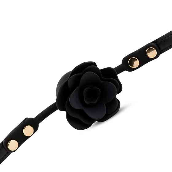 Кляп Black Rose Ball Gag, чорний Sex Aura Київ
