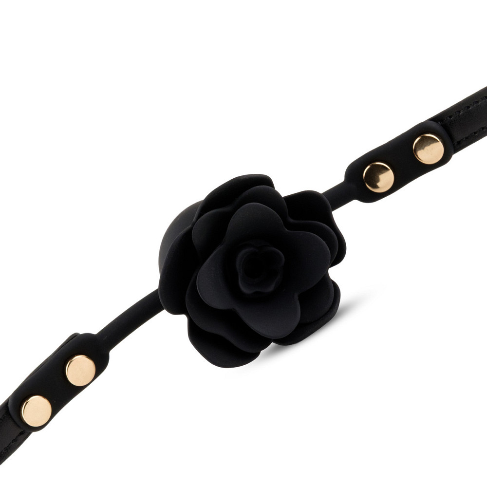 Кляп Black Rose Ball Gag, чорний Sex Aura Київ - фото 4