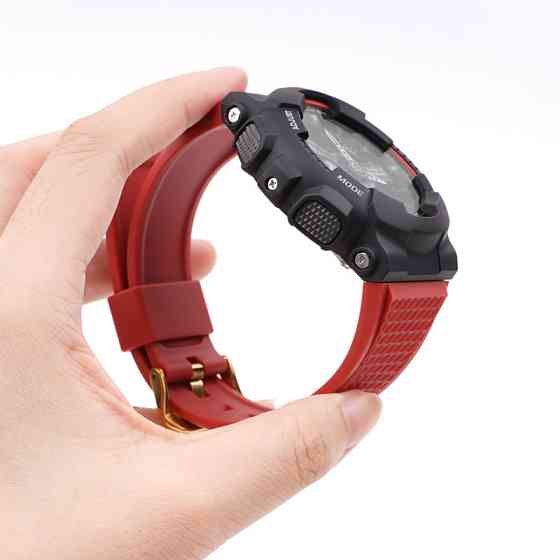 Ремінець для Casio G-Shock GA-100/110 Red SI SBR Київ