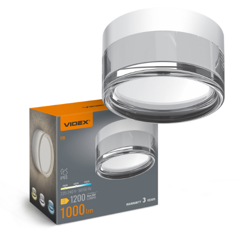 LED Світильник круглий 9W білий VL-BHD01-09CWW Videx Житомир