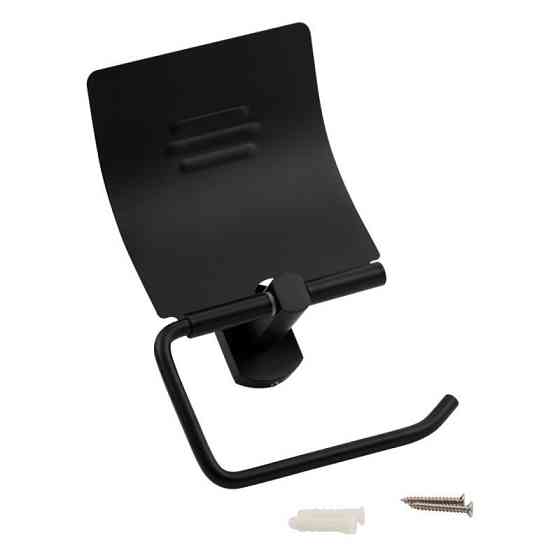 Тримач для туалетного паперу Qtap Liberty BLM 1151 чорний Київ